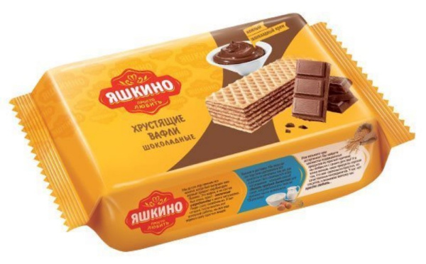 Вафли Яшкино шоколадные 200г