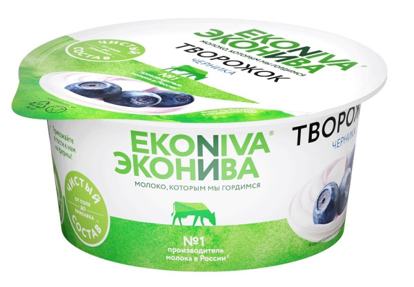 Десерт Эконива творожный черника 5% 125г