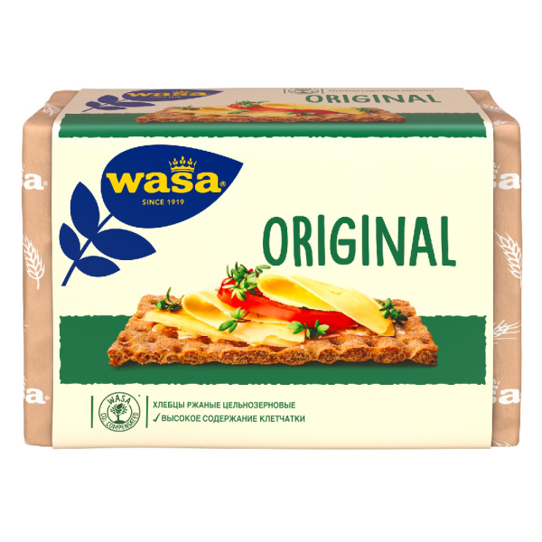 Wasa Хлебцы ржаные цельнозерновые 275 г