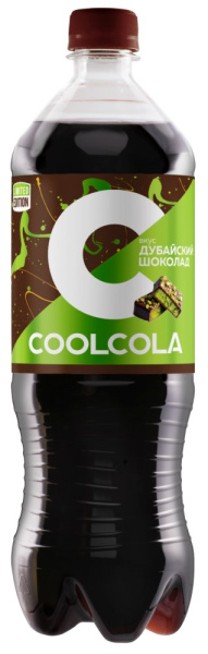 Напиток Кул Кола со вкусом дубайского шоколада безалкогоьный  газированный 1л