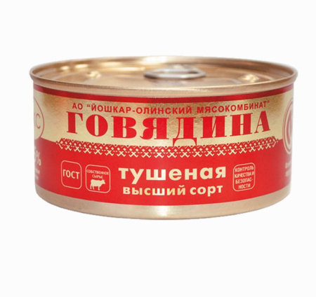 Говядина Люкс тушеная высшего сорта 325г