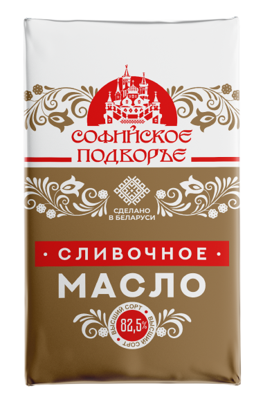 Масло сладко-сливочное Софийское подворье 82,5% 180г