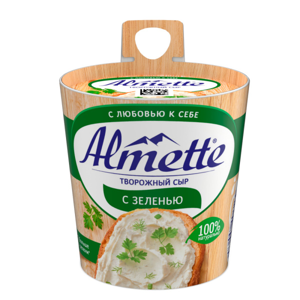 Сыр творожный Almette Хохланд зелень 60% 150г