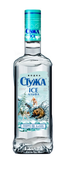 Водка Стужа ICE Альфа 40% 0,5л