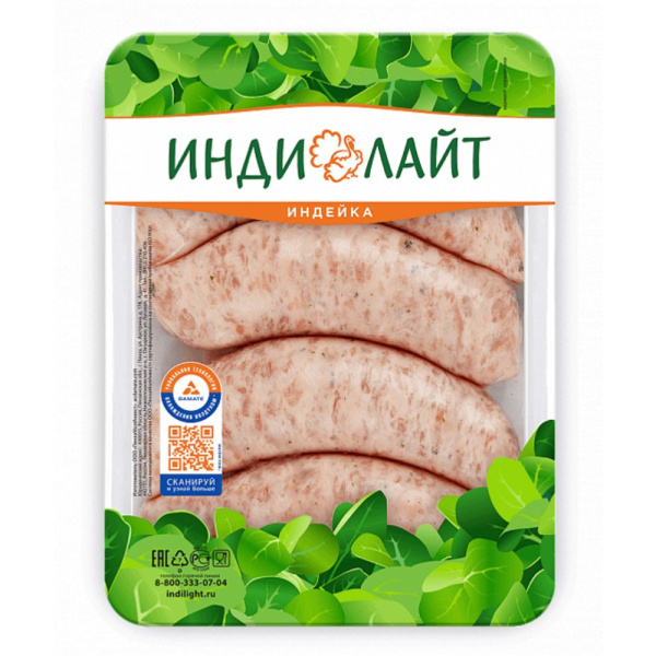 Купаты ИндиЛайт из индейки Сочные охлажденные 350г