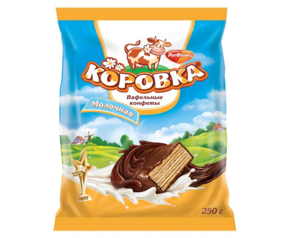Конфеты Коровка молочная 250г 