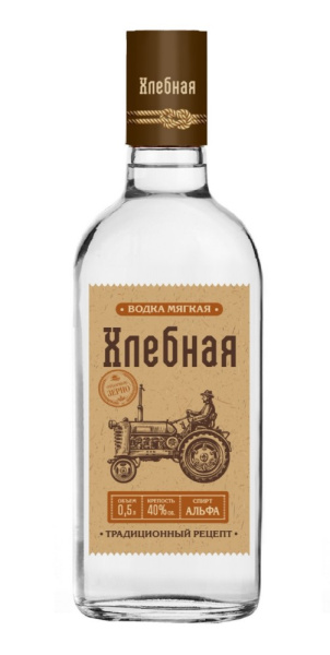 Водка  Хлебная 0,5л