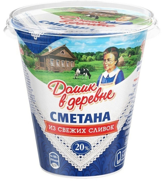 Сметана Домик в Деревне 20% 300г