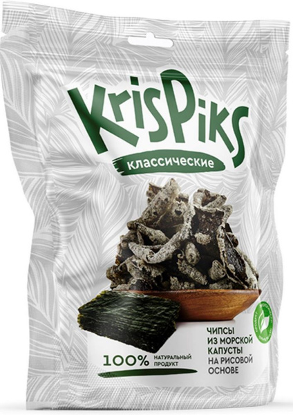 Чипсы из морской капусты классические КрисПикс 20г