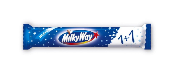Батончик Милки Вей 1+1 52г