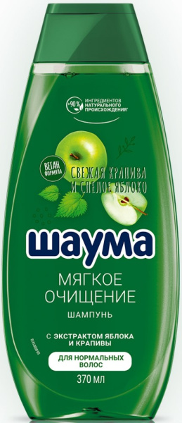 Шампунь Шаума Мягкое Очищение Крапива-Яблоко 360мл
