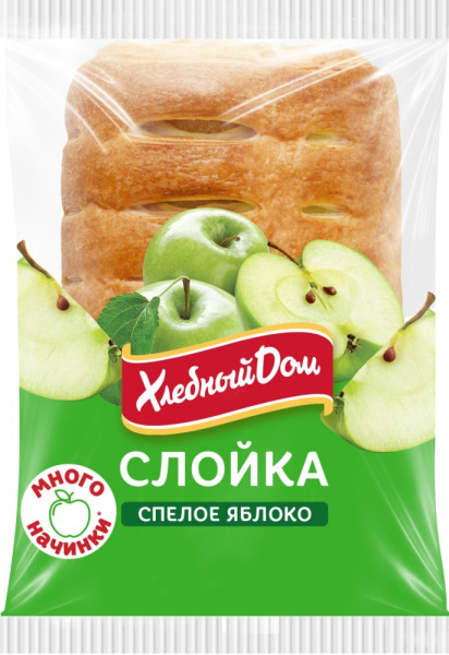 Слойка Хлебный Дом спелое яблоко 55г