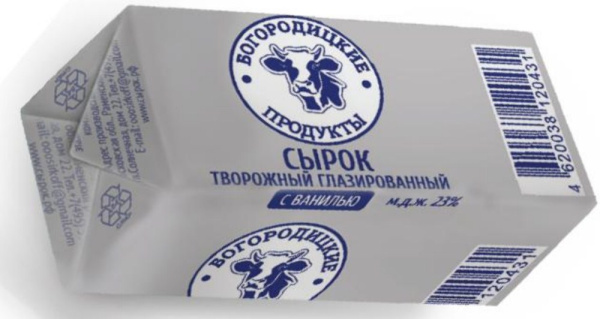 Сырок творожный глазированный Богородские продукты ваниль 23% 45г