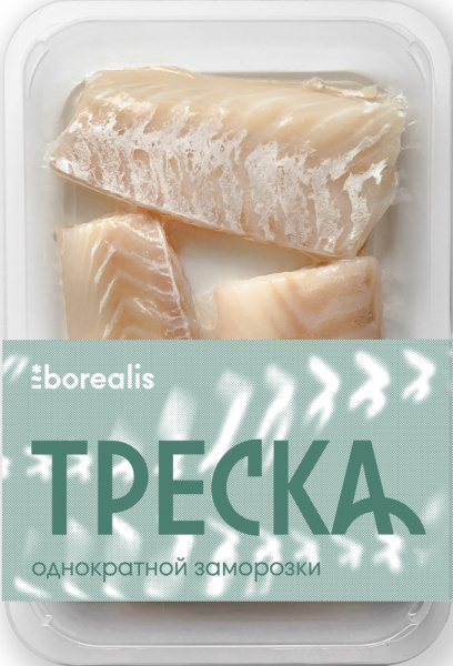 Треска Бореалис филе спинка свежемороженная 400г
