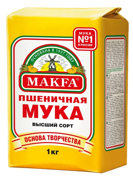Мука Макфа высшего сорта 1кг