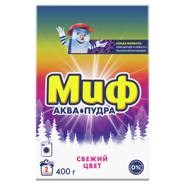 Стиральный порошок Миф Автомат Свежий цвет 400г