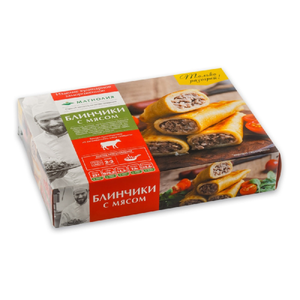 Блинчики с мясом  замороженные Магнолия  300г