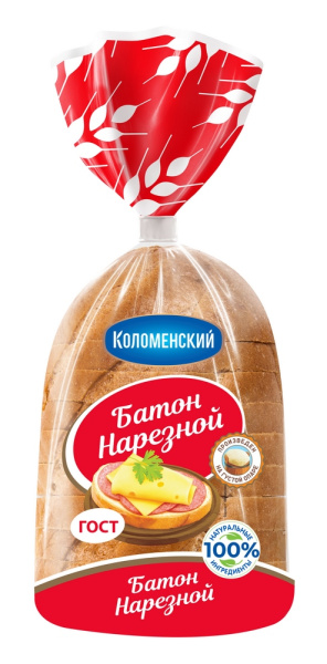 Батон Коломенское нарезной в нарезке 200г