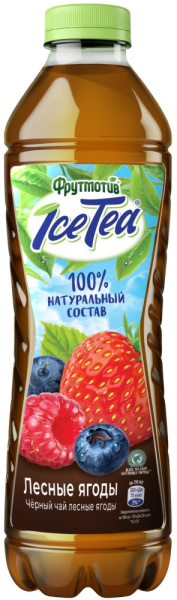 Напиток с экстрактом черного чая Айс Ти Черный чай лесные ягоды 1л
