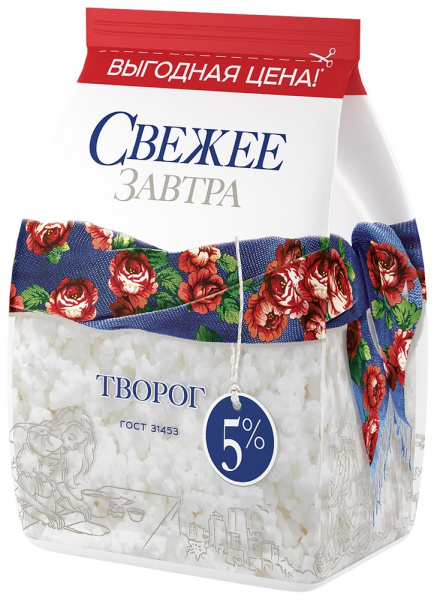 Творог Свежее Завтра 5% 400г
