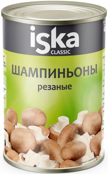 Шампиньоны резаные Иска 425мл