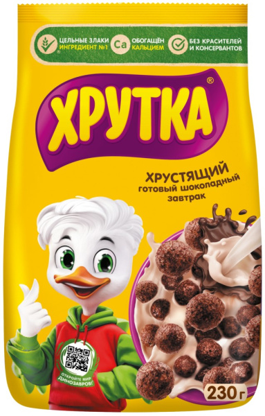 Завтрак готовый ХРУТКА шоколадные шарики 230г