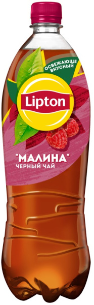 Напиток безалкогольный без газа Холодный чай Липтон со вкусом малины 1л
