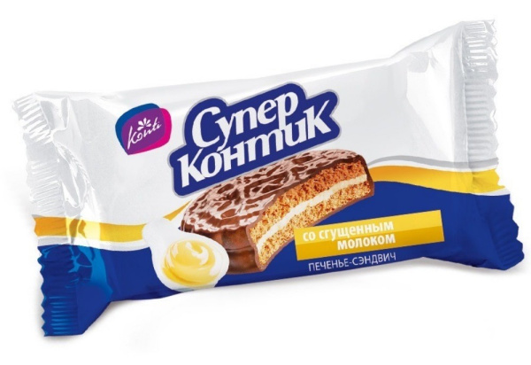 Печенье-сэндвич Конти Супер-контик сгущенка 100г