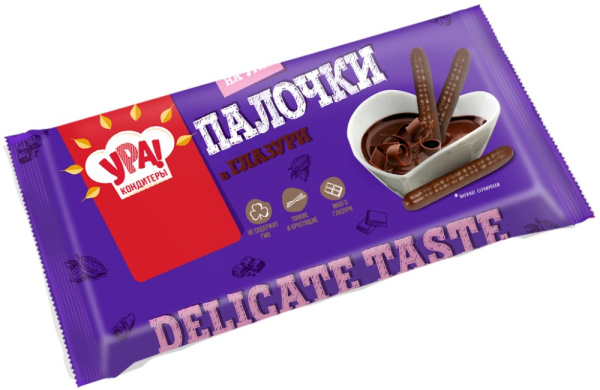 Печенье сахарное Палочки в глазури 300г