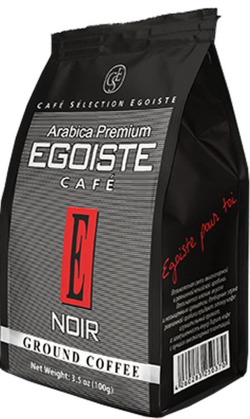 Кофе молотый EGOISTE Noir 100г