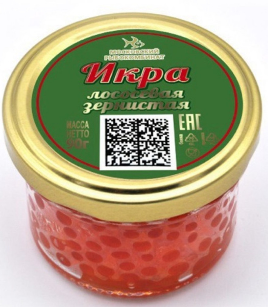 Икра Мосрыбкомбинат лососевая зернистая 90г