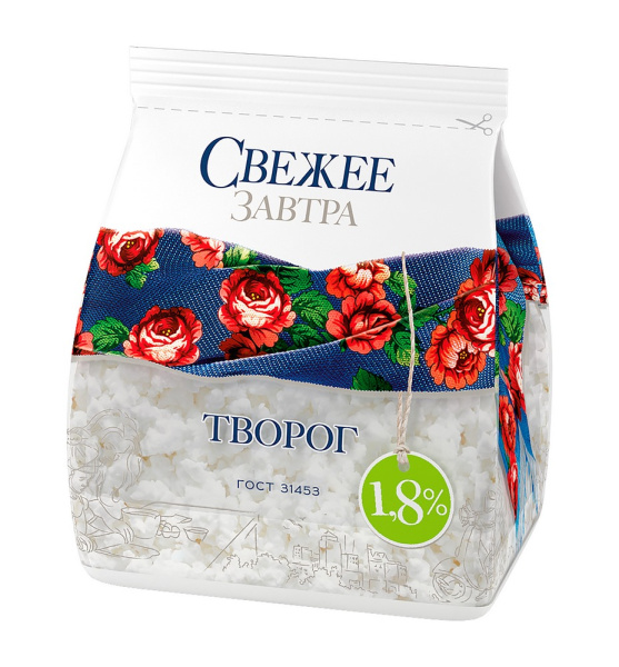 Творог Свежее завтра 1,8% 400г