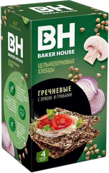 Хлебцы скандинавские цельнозерновые гречневые Бейкер хаус 180г