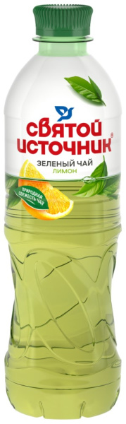 Напиток безалкогольный негазированный Святой Источник Зеленый чай со вкусом лимона 0,5л