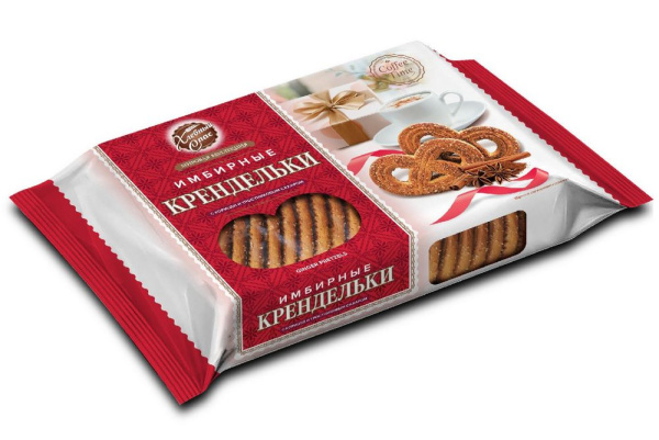Печенье сдобное Крендельки имбирные Хлебный спас 320г