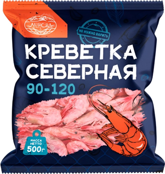 Креветка Северная 90-120 Аврора 500г