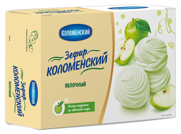Зефир Коломенский яблочный 250г
