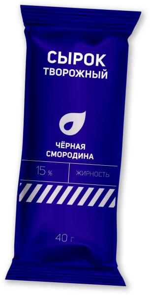 Сырок творожный глазированный Черная смородина 15% 40г