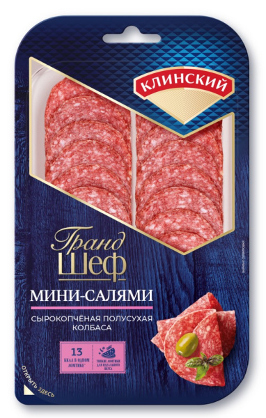Колбаса Клин Мини-Салями нарезка 95г