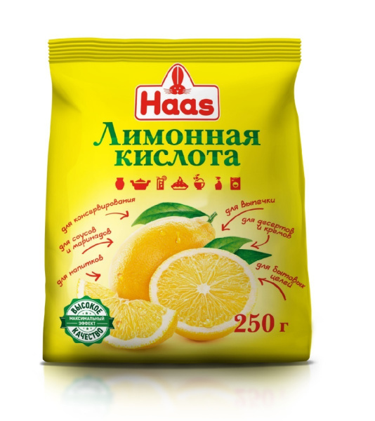 Лимонная кислота Хаас 250г
