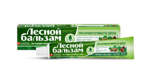 Зубн.паста Лесной Бальзам с экстр.коры дуба и пихты 75мл