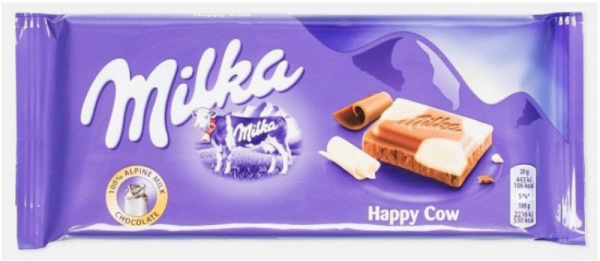 Шоколад Милка Пятнистая Счастливая Корова 90г