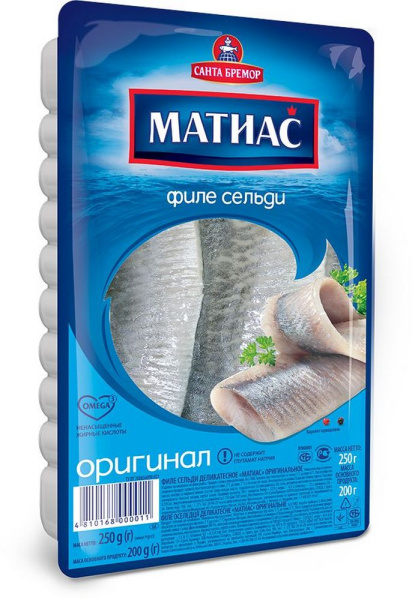 Филе Санта Бремор сельди Матиас оригинальное 250г
