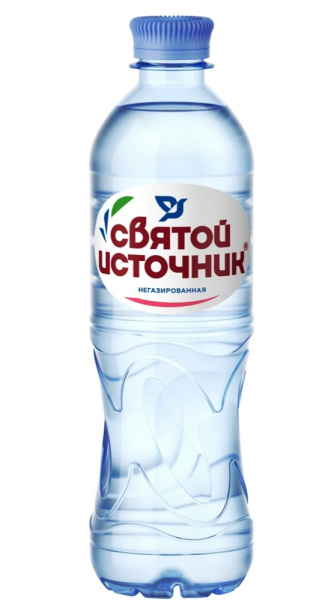 Вода природная питьевая без газа Святой Источник 0,5л 