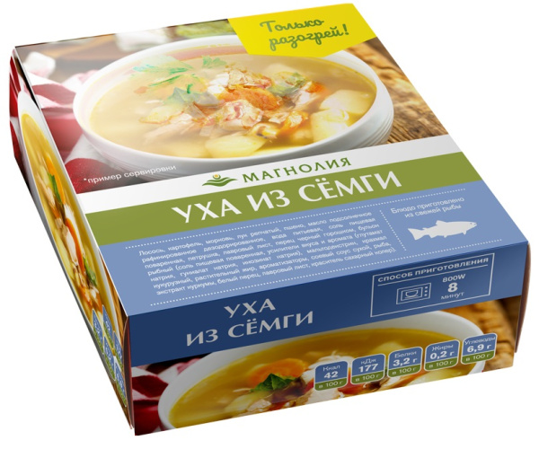 Уха из семги замороженная Магнолия 250г