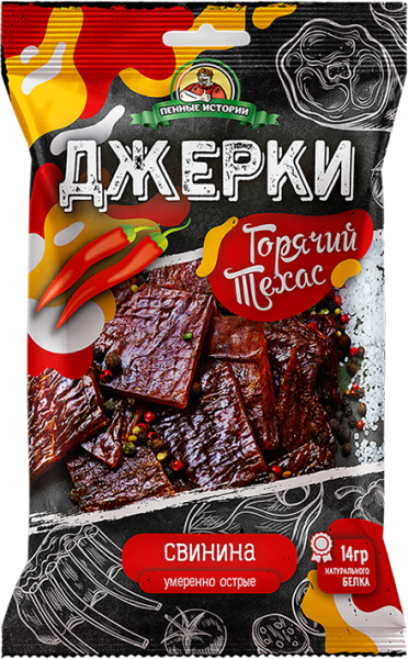 Джерки свиные Горячий Техас 45г Пенные истории