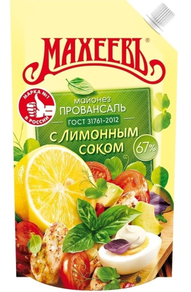 Майонез Махеевъ Провансаль с лимонным соком 400мл