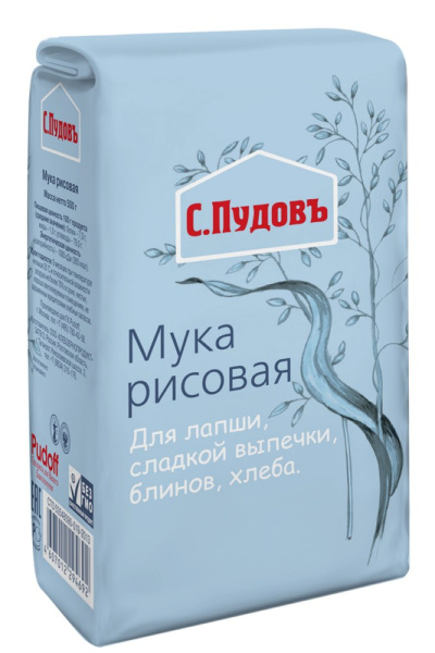 Мука рисовая 0,5кг С.Пудовъ