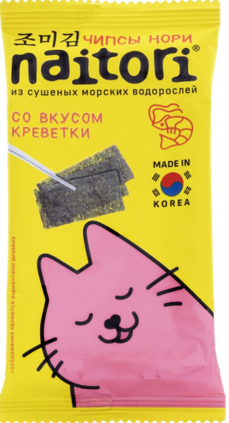 Чипсы из морской капусты НАИТОРИ Креветка 3г