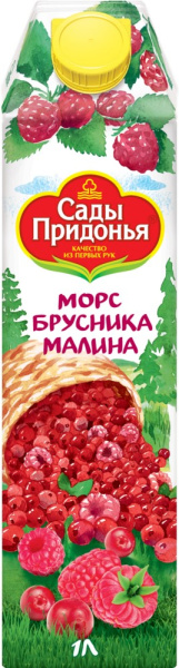 Морс бруснично-малиновый Сады Придонья 1л